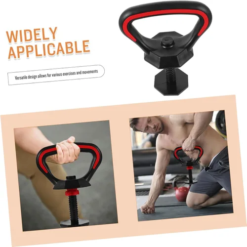 Vista 9 de Milisten Juego de mango de pesas rusas ajustables con recubrimiento de polvo ergonómico para entrenamiento de fuerza y entrenamientos de fitness