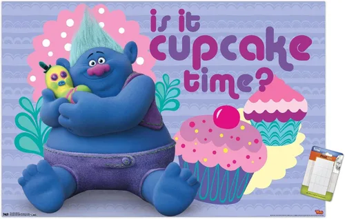 Vista 12 de Trends International DreamWorks Trolls - Cupcakes Wall Poster, 14.725" x 22.375", Barnwood Framed Version