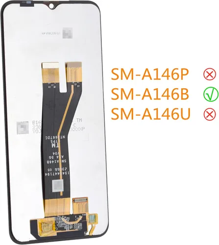 Vista 2 de Pantalla LCD táctil digitalizador reemplazo para Samsung Galaxy A14 5G SM-A146B negro 6.6
