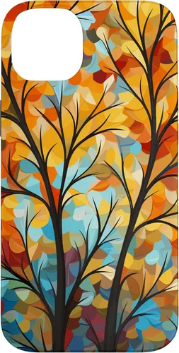 Vista 15 de Otoño y otoño, hojas coloridas, otoño color árbol caso para iPhone 16