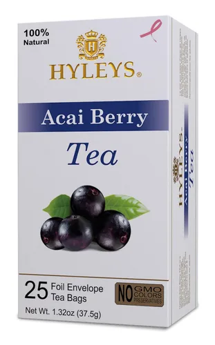 Vista 15 de Hyleys Dieter's Tea con sabor a bayas de acai – 14 bolsas de té – Té adelgazante para adelgazar y limpiar desintoxicante