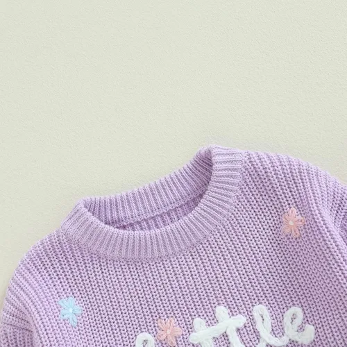 Vista 108 de VISGOGO Suéter a juego para hermanitas grandes y pequeñas, ropa de una sola pieza