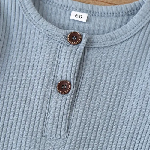Vista 4 de Kuriozud Mameluco de una pieza para recién nacido, unisex, con botones, para bebé y niña