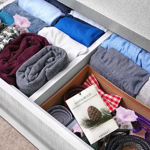 Vista 4 de Paquete de 14 bolsas perfumadas para cajones y armarios, caja de regalo de 14 aromas
