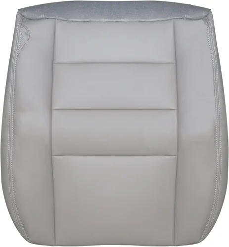 Vista 2 de NLQR Funda de asiento de cuero para parte inferior del conductor y del pasajero, color gris pedernal, compatible con Ford F250 F350 Lariat 2003 2004