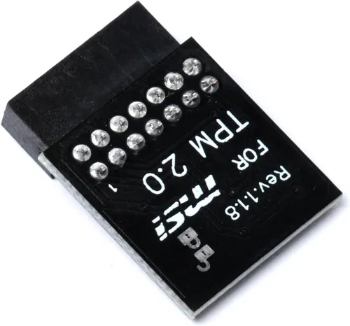 Vista 5 de TPM2.0 Módulo de seguridad 12Pin -SPI M S I (12-1) Plataforma confiable para M S I MS -4136-4462