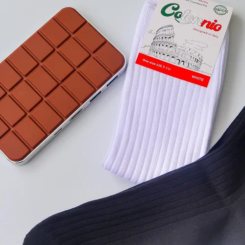 Vista 7 de Cotonnio - Calcetines de algodón con protección contra el olor y absorción de la humedad, 8