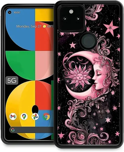 Vista 120 de Compatible con Google Pixel 4A 5G Mobile Case Creative Acrylic Back Panel Silicona Edge Case Slim Protección Especialmente para Google Pixel 4A 5G