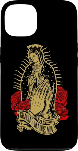 Vista 7 de Our Lady Virgen De Guadalupe Virgen Mary Gracias Madre Mía - Carcasa para iPhone 17