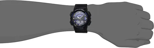 Vista 2 de Casio Serie AEQ-100W Batería de 10 años Hora mundial Reloj Ana-Digital, NegroAzul, Digital