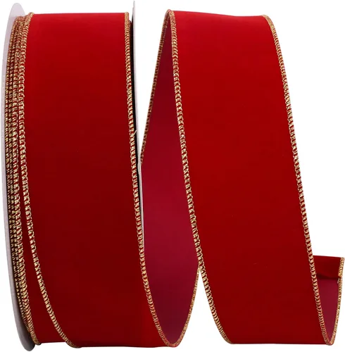 Vista 34 de Reliant Ribbon 92270W-090-09K - Cinta, 1-1/2 pulgadas x 50 yardas, color borgoña
