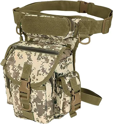 Vista 8 de Bolsa táctica multiusos para piernas/plataforma de pierna - bolsa de utilidad de estilo militar - 4