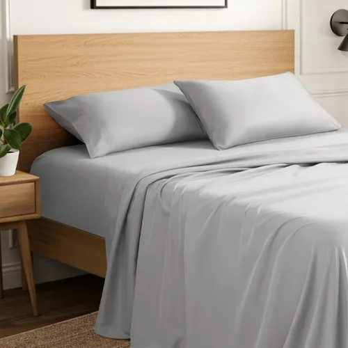 Vista 10 de Ivy Union Juego de sábanas de microfibra, ropa de cama de tamaño individual, transpirable y suave, con bolsillo profundo (individual, blanco)