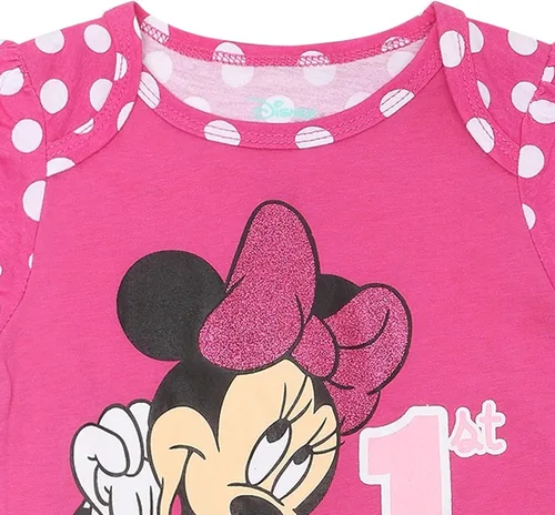 Vista 2 de Disney Body de manga corta de princesa para primer cumpleaños