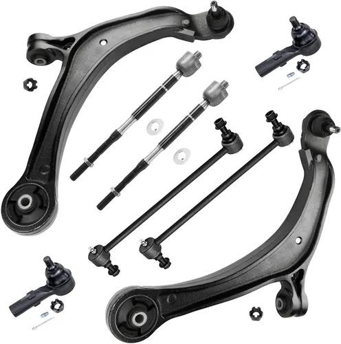 Vista 260 de Detroit Axle - Kit de brazos de control de extremo de 8 piezas para Toyota 2001-2003 Highlander 2002-2003 Camry Lexus ES300, 2 conjuntos de brazos
