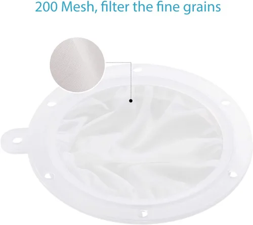 Vista 3 de Toncoo Filtro de alimentos de alta calidad de 5.5 pulgadas, malla de filtro de grado alimenticio de 200 grados, filtro Tritan sin BPA compatible