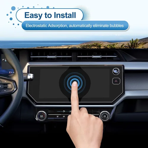 Vista 6 de Protector de pantalla Chevy Bolt 2027 para Chevy Bolt (LT/RS) Pantalla táctil diagonal de 11.3 pulgadas, vidrio templado 9H 2027 Bolt EV, accesorios