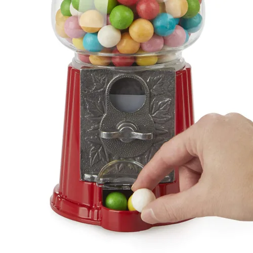 Vista 6 de Balvi Gumball Machine American Dream Red - Banco de monedas y dispensador para caramelos, chicles, chocolates, nueces
