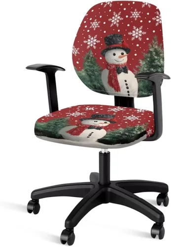 Vista 25 de Autumn Cow Office Chair Cover for Armrest Chairs