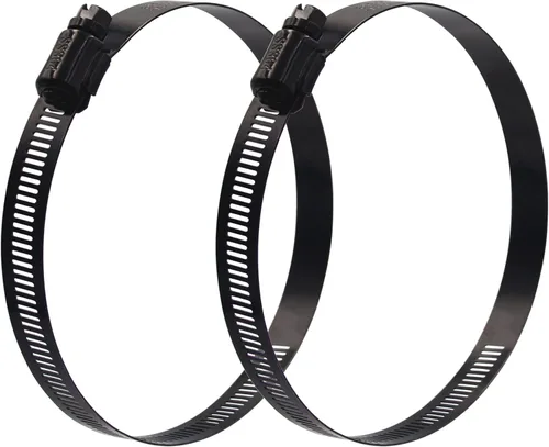 Vista 7 de ISPINNER 2 piezas 3 pulgadas de acero inoxidable ajustable 52-76 mm Rango de tamaño Abrazadera de manguera de engranaje de gusano, abrazadera