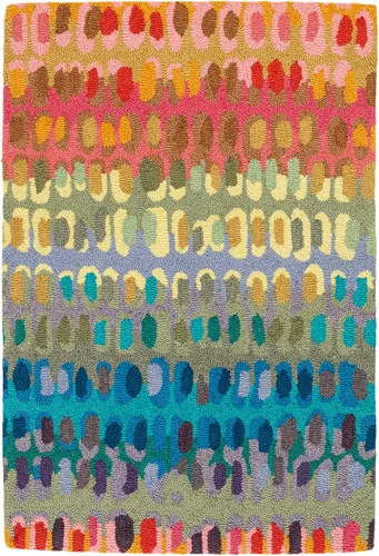 Vista 27 de Dash & Albert Paint Chip Hand Micro Hooked Wool Rug, 2' X 3', Bark Abstract