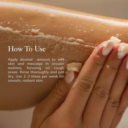 Vista 6 de Deep Steep Exfoliante de azúcar, vainilla de azúcar morena, 8 onzas, exfoliante corporal con aceite de coco orgánico, manteca de karité y aceite
