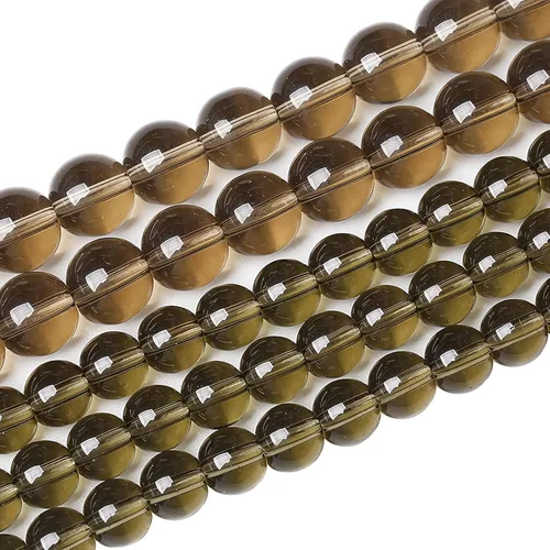 Vista 79 de 36 piezas de cuentas sueltas de espacio de jade de epidoto verde y rojo natural de 10 mm, cuentas redondas para hacer joyas DIY, collares, pulseras