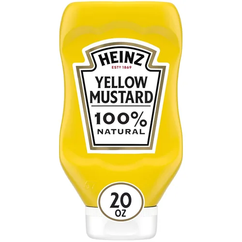Vista 24 de Heinz Mostaza amarilla (botella de 567 g)