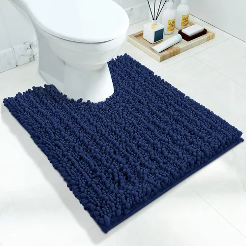 Vista 52 de Yimobra Alfombras de Baño Antideslizantes Lavables - Alfombra de Baño de Chenilla Ultra Suave Absorbente, Alfombra Peluda de Secado Rápido para Negro