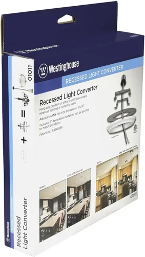 Vista 8 de Westinghouse 0101100 Convertidor de luz empotrada, 1, acabado blanco