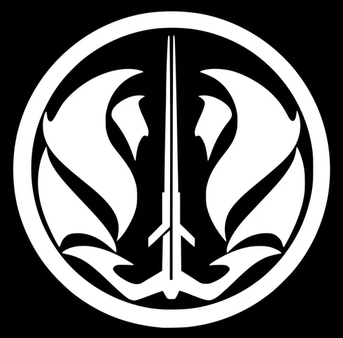 Vista 6 de Blk The Gray Jedi Code Insignia - Calcomanía de vinilo para impresiones, URI431-B, para coches, camiones, SUV, camionetas, paredes, ventanas Negro