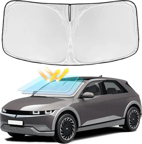 Vista 95 de Parasol de 4 capas para parabrisas, ajuste personalizado, tela 240T