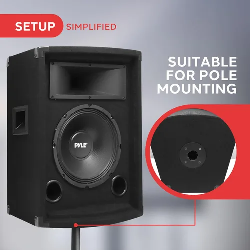 Vista 4 de PYLE-PRO PADH1079 – 500 W 10 pulgadas Gabinete de altavoces de dos vías