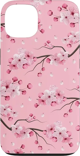 Vista 7 de Japanese Cherry Blossom Floral Flower Pattern Pastel Pink Case for iPhone 17