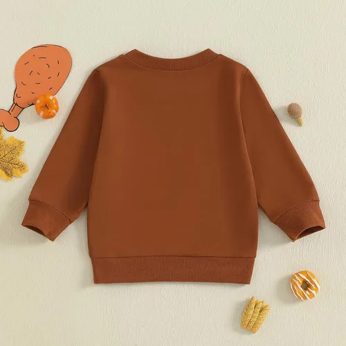Vista 161 de Disfraz de Halloween para bebé, sudadera de calabaza con cuello redondo, suéter de manga larga, ropa de otoño
