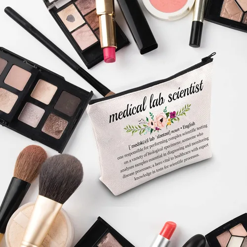 Vista 5 de G2TUP Regalo de científico de laboratorio médico Definición de científico de laboratorio médico Bolsa de maquillaje Bolsa de cosméticos