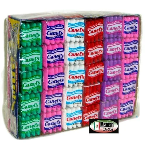 Vista 2 de Canels Caja de goma de mascar 4 unidades sabor original 240 unidades (4 paquetes)