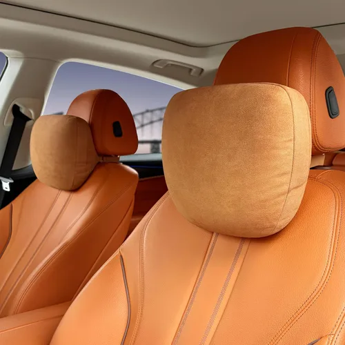 Vista 11 de 2 piezas de almohada de cuello para coche para reposacabezas, cojines de apoyo para asientos de conducción, microfibra de terciopelo, poliéster