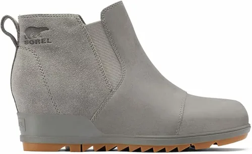 Vista 2 de Sorel - Botas cortas hasta el tobillo para mujer Evie piel de ante impermeable suela de cuña