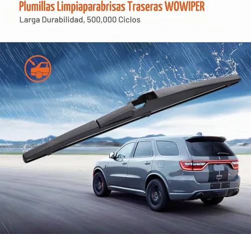Vista 5 de Repuesto de limpiaparabrisas trasero de 10 pulgadas (10-A) para Toyota RAV4 2018 2017 2016 2015 2014 2013 Highlander 2022-2020 /Jeep Compass