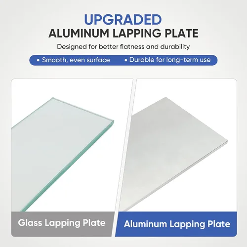 Vista 4 de SCOTTCHEN Flat Aluminum Lapping Plate, 11-11/16"×5"×1/4", 1-Pack Scary Sharp Sharpening System, Flat Lapping Base for Knife and Woodworking Tool