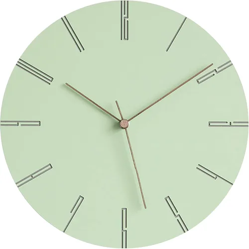 Vista 10 de Stephanie Imports Reloj de pared silencioso minimalista moderno colección azul pastel