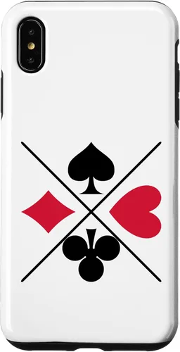 Vista 11 de Funda para iPhone 16 Poker Card Game Symbols Spades Check Cross Heart Games Cards Case