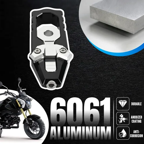 Vista 5 de Canitu 2 ajustadores de eje tensor de basculante negro, carrete de cadena de eje trasero de aluminio para motocicleta, ajustadores de cadena