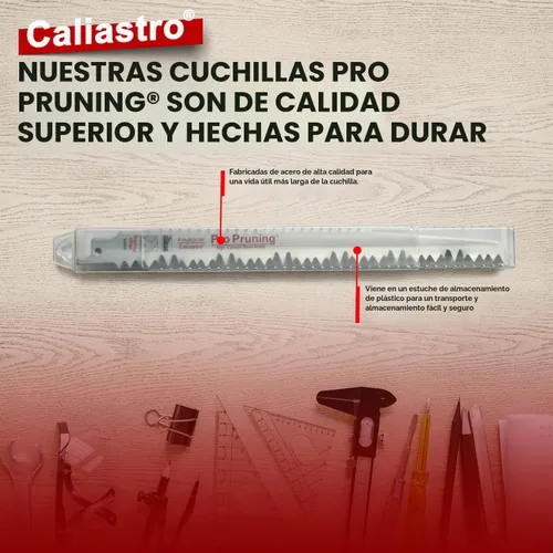 Vista 8 de Hojas de sierra de poda de madera de 9 pulgadas para sierras recíprocas/Sawzall - Paquete de 5 Caliastro