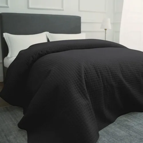 Vista 2 de HollyHOME - Colcha de cama acolchada pinsonic con diseño de cuadros súper suave, para cama individual