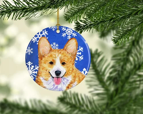 Vista 200 de Caroline's Treasures Cavalier Spaniel - Adorno de cerámica para colgar en el árbol de Navidad, para el hogar, Navidad, fiestas, regalo, 3 pulgadas