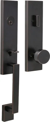 Vista 6 de Weslock Leighton - Manija de entrada (negro mate)
