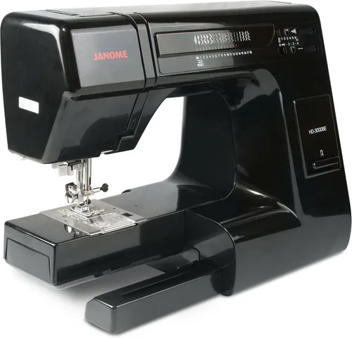 Vista 5 de Máquina de coser Janome Heavy Duty HD-3000 Black Edition con kit de acolchado de bonificación de 6 piezas