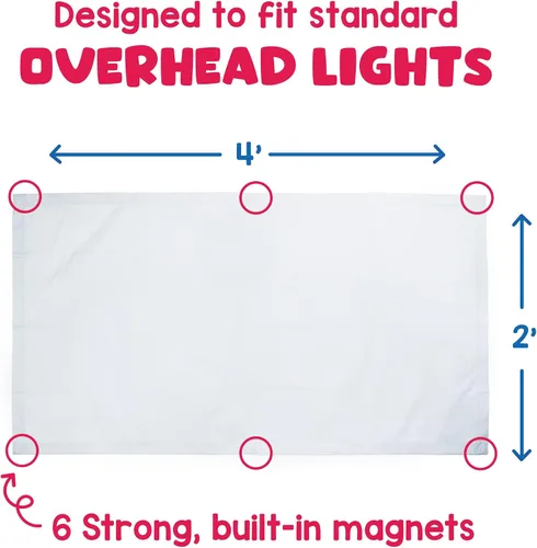 Vista 3 de Educational Insights. Filtros para luz fluorescentes (blanco), paquete de 4